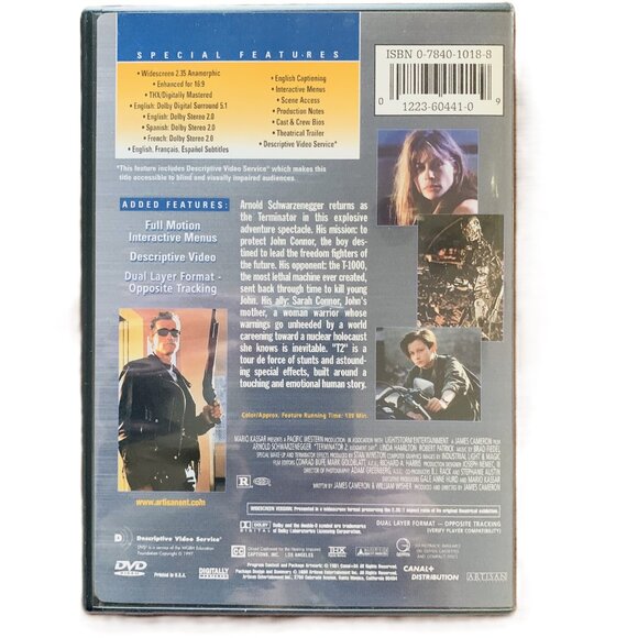 Arnold Schwarzenegger DVDs Terminator 2 Judgement Day and True Lies Widescreen R - Picture 2 of 3